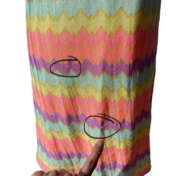 Lilly Pulitzer - Multicolor Zig Zag sleeveless Mini Dress Size Medium - Picture 15 of 15